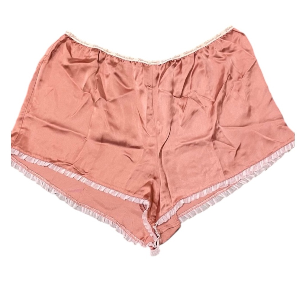 Victoria's Secret Shorts Satin Cheeky Pink- L NWT